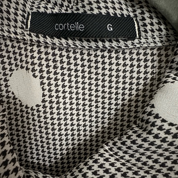 Cortelle Polka Dot Houndstooth button down shirt - Picture 1 of 2